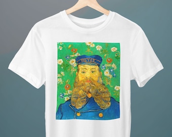 Portret van de postbode Joseph Roulin II, Vincent van Gogh schilderij, Unisex T-shirt, kunst T-shirt, cadeau voor haar, cadeau voor hem, kunstliefhebber cadeau