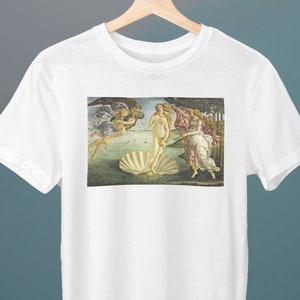 The Birth of Venus, Sandro Botticelli Painting, Unisex T-Shirt, Art T-Shirt, Fine Art, Gift for Her, Gift for Him, Art Lover Gift
