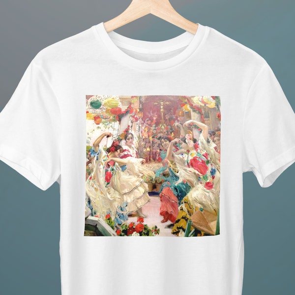 Flamenco Dancers, Joaquin Sorolla y Bastida, Unisex T-Shirt, Art T-Shirt, Fine Art T-Shirt, Gift for Her, Gift for Him, Art Lover Gift