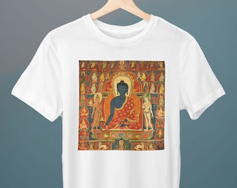 Buddha In Meditation, Minimalist Zen Buddhism,Spiritual Calm T-Shirt - Foto 9