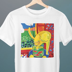 Cat with Red Fish, Le Chat Aux Poissons Rouges, Henri Matisse Painting, Unisex T-Shirt, Art T-Shirt, Gift for Her, Art Lover Gift