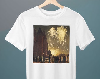 Fireworks in Paris, T. F. Simon Painting, Unisex T-Shirt, Art T-Shirt, Gift for Her, Gift for Him, Art Lover Gift