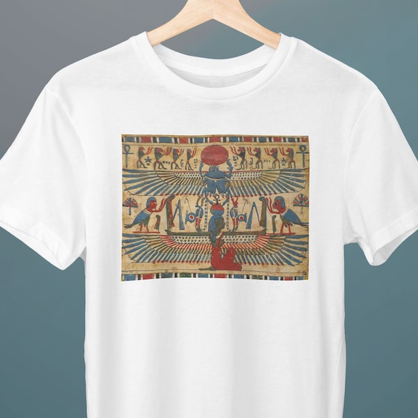 Mummy Cartonnage, Egyptian, Unisex T-Shirt, Art T-Shirt, Expressionism, Gift for Her, Gift for Him, Art Lover Gift