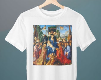 Feast of the Rosary, Albrecht Dürer Painting, Unisex T-Shirt, Art T-Shirt, Gift for Her, Gift for Him, Art Lover Gift