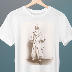 A Clown II, From a 1907 Postcard, Unisex T-Shirt, Clown T-Shirt, Art T-Shirt, Gift for Her, Gift for Him, Art Lover Gift