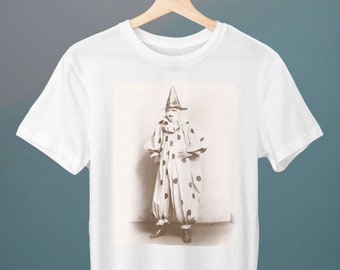 Klaun II, z pocztówki z 1907 r., koszulka unisex, koszulka klaun, koszulka artystyczna, prezent dla niej, prezent dla niego, prezent dla miłośnika sztuki