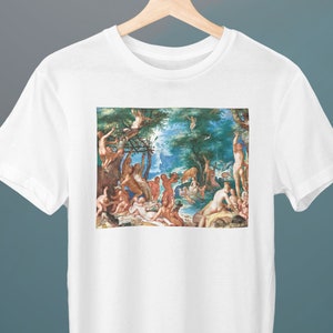 The Golden Age, Joachim Wtewael Painting, Unisex T-Shirt, Art T-Shirt, Fine Art T-Shirt, Gift for Her, Gift for Him, Art Lover Gift