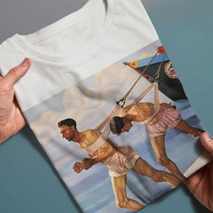 LAlzana, Cagnaccio di San Pietro, Unisex T-Shirt, Art T-Shirt, Nude Art, Gift for Her, Gift for Him image 2