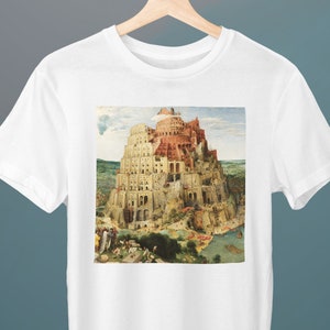 The Tower of Babel (Vienna), Pieter Bruegel the Elder Painting, Unisex T-Shirt, Art T-Shirt, Gift for Her, Gift for Him, Art Lover Gift