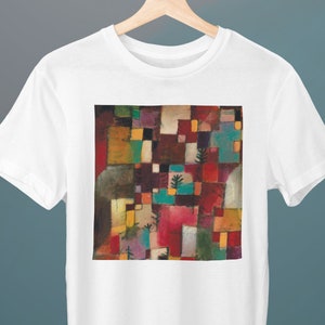 Rotgrün und Violett - Gelbe Rhythmen, Paul Klee Malerei, Unisex T-Shirt, Kunst T-Shirt, Abstrakt, Geschenk für sie, Geschenk für ihn, Kunstliebhaber Geschenk