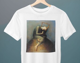 Hope, George Frederic Watts, Unisex T-Shirt, Art T-Shirt, Fine Art T-Shirt, Gift for Her, Gift for Him, Art Lover Gift