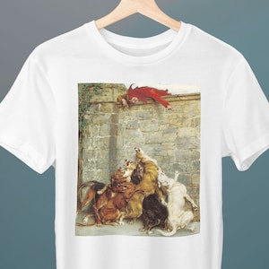 Aggravation, Briton Riviere Painting, Unisex T-Shirt, Academicism, Dogs, Art T-Shirt, Gift for Her, Gift for Him, Art Lover Gift