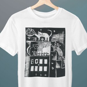 Cats II, Otto Dix Painting, Unisex T-Shirt, Art T-Shirt, Cat T-Shirt, Gift for Her, Gift for Him, Art Lover Gift