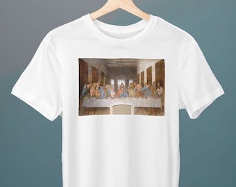 La última cena, Leonardo da Vinci, camiseta unisex, camiseta de arte, icónica, camiseta de bellas artes, regalo para ella, regalo para él, regalo para amantes del arte