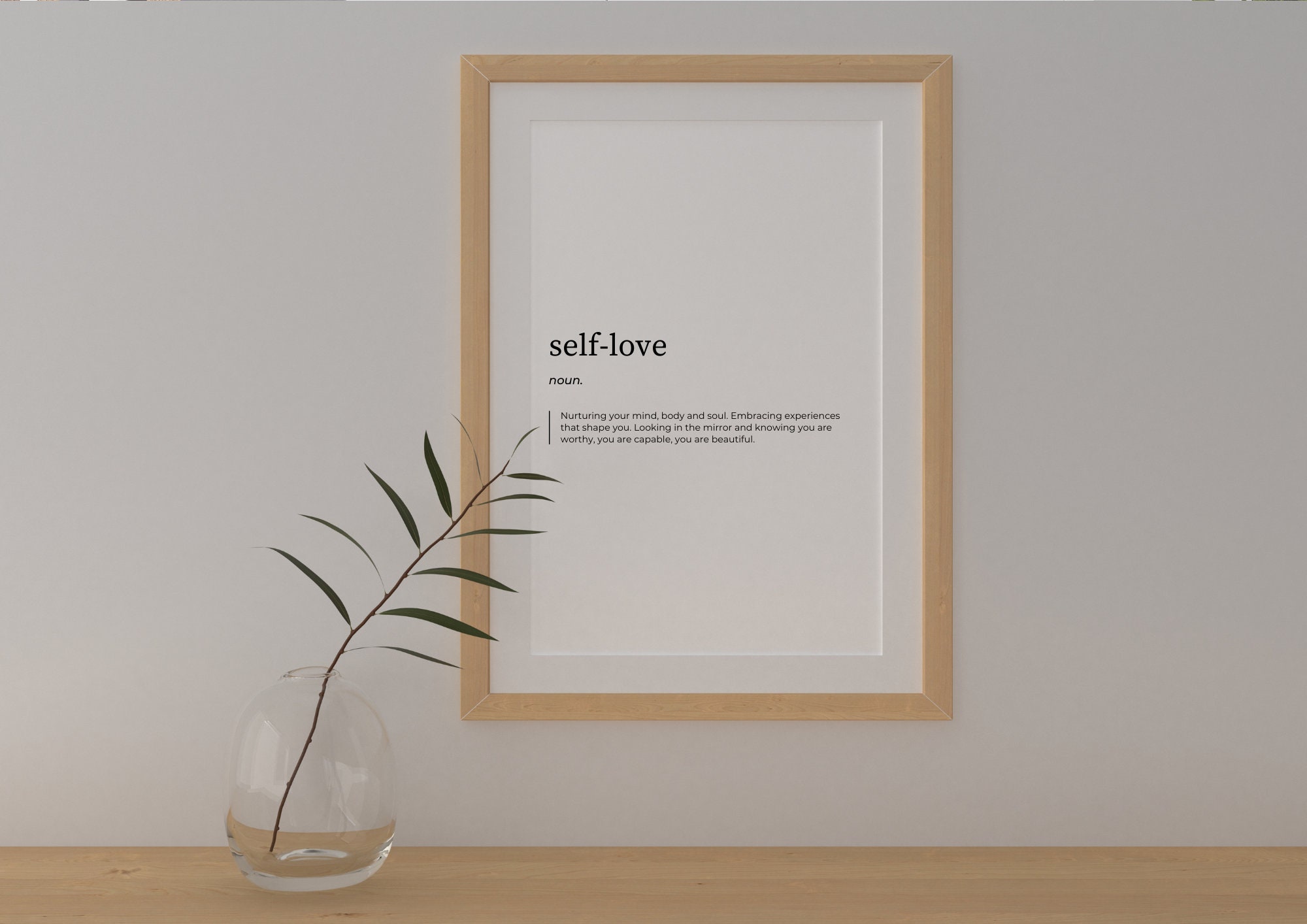 Self Love Definition Self Love Wall Art Self Love Poster - Etsy