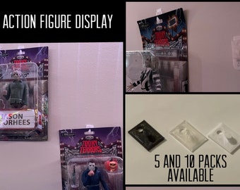 Action Figure Collectable Floating Wall displays 5 and 10 Packs Available