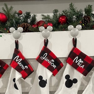 Mickey Themed Christmas Stocking holder image 1