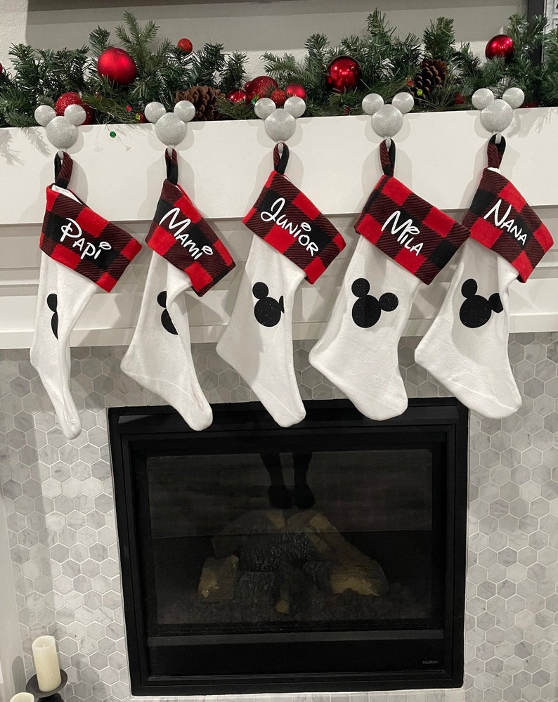 Mickey Themed Christmas Stocking holder image 1