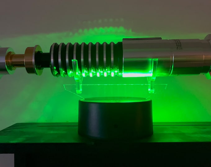 Lightsaber Horizontal Hilt Display Multicolor Led remote controlled acrylic