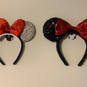 Decorated Mickey Ear Wall Displays 5, 10, or 20 packs also 3 packs of  Extended brims Available, office decorating solution