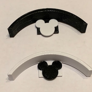 Decorated Mickey Ear Wall Displays 5, 10, or 20 packs also 3 packs of  Extended brims Available, big ear displaying solution, hallway decor