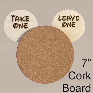 Take One Leave One Mickey Shaped Cork Board Pin Trading Pin collection