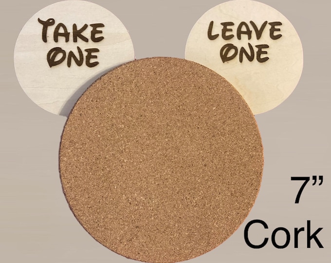 Take One Leave One Mickey Shaped Cork Board Pin Trading Pin collection