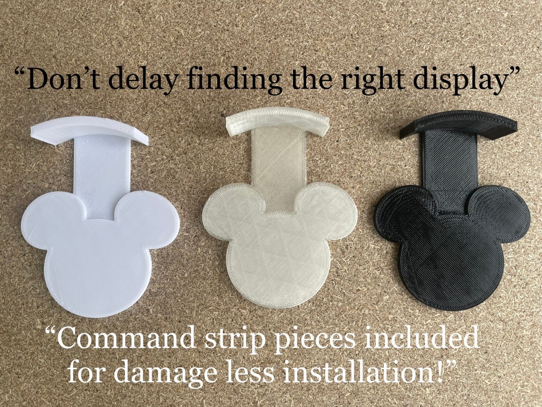 Mickey Themed Ear Display Wall Mount Etsy
