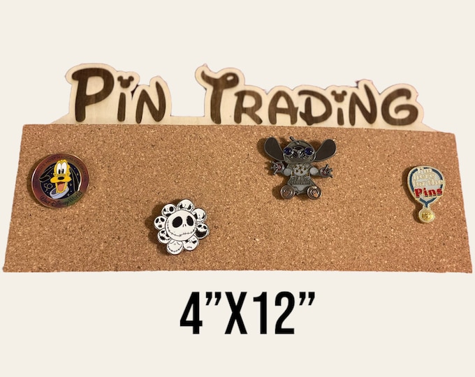 Pin Trading Castle Peeking Mickey & Minnie Cork Board Pin Board with Magnets