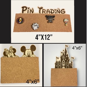Magnetic Pin Trading Cork Board Disney cruise door decor, pin organization, storage solution, and collection display
