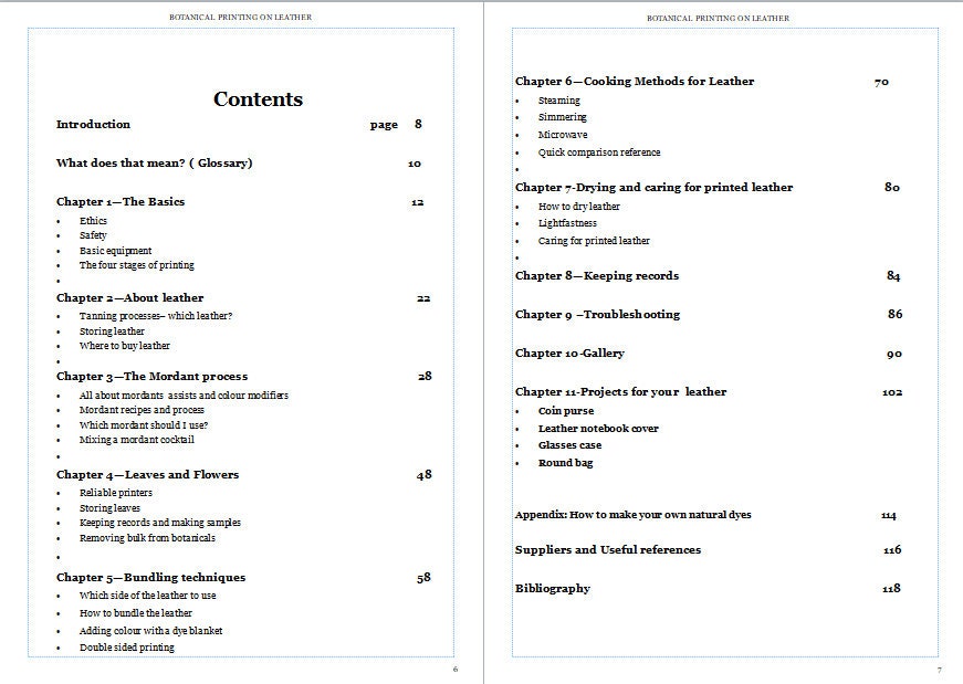 Eco Print Ebook . PDF+ Video . How to Eco Print on Leather. Botanical ...