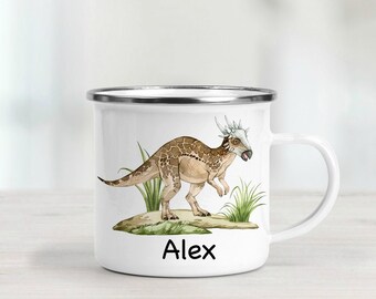 Mug émaillé personnalisé - Tasse Dinosaure - Stygimoloch