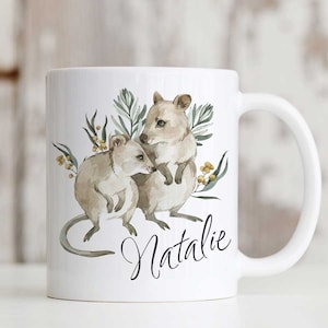 Gepersonaliseerde Quokka-mok, Quokka-koffiemok, Australian Wildlife-mok