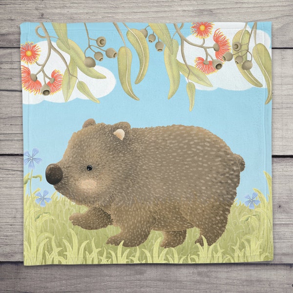 Face Towel - Wombat - Baby Face Cloth