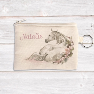 Personalised Coin Pouch, Custom Coin Pouch Dreaming Horse