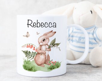 Personalised Polymer Mug - Rabbit - Kids Personalised Mug