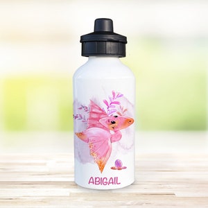 Personalised Aluminium Water Bottle, Pterodactyl Drink Bottle