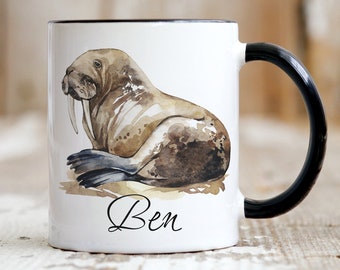 アイムザウォルラス　ビアグラス I Am the Walrus Coffee Mug, Walrus Coffee Mug, Animals