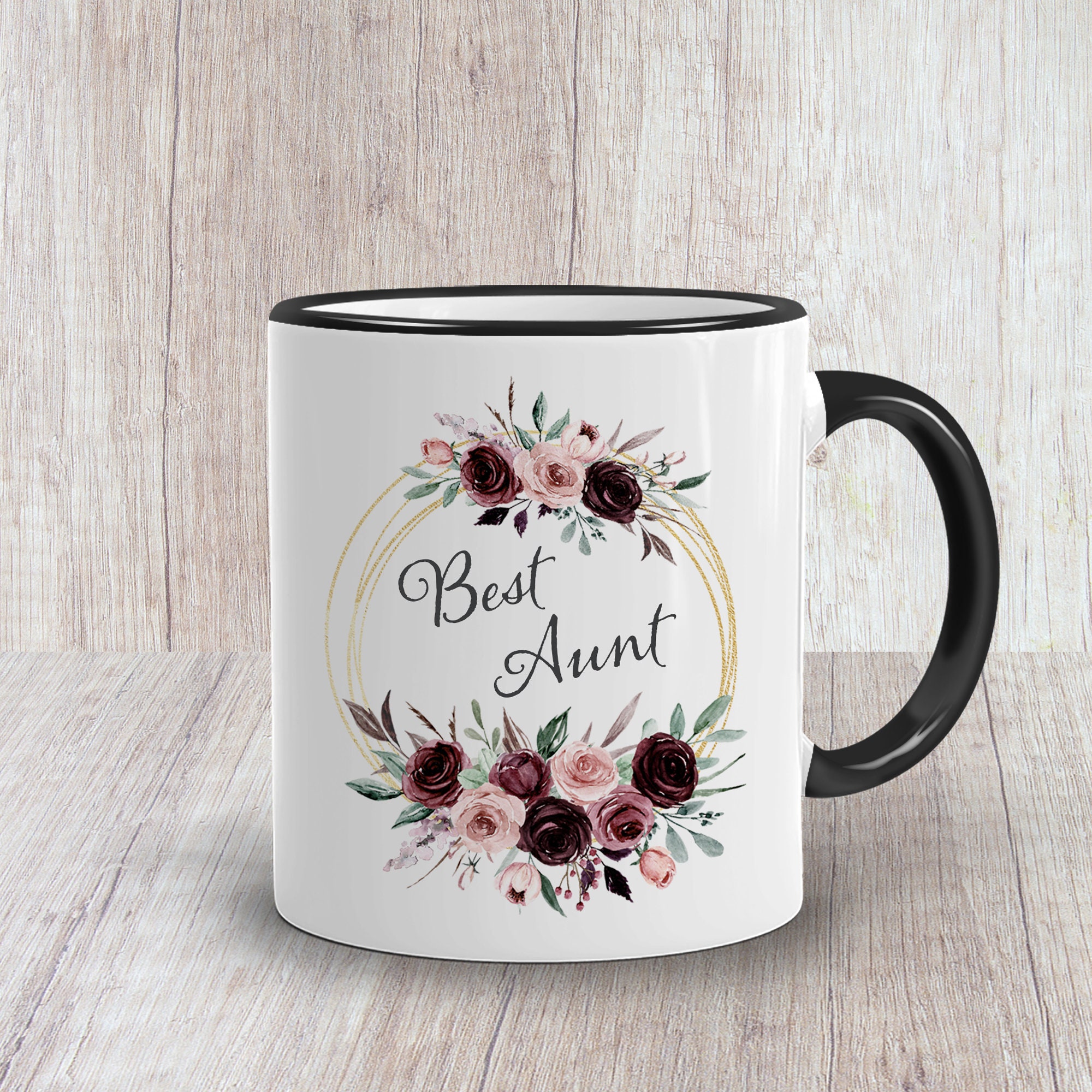 Roses Frame Mug Personalised Mug Gift Mug Etsy