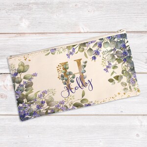 Estojo Personalizado - Flores de Lavanda