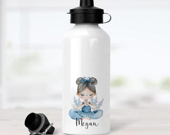 Personalised Aluminium Water Bottle, Yogi Drink Bottle