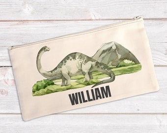 Estuche personalizado - Brontosaurio - Estuche de dinosaurios