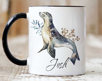 Personalisierte Robben-Tasse, Robben-Tasse für Robbenliebhaber