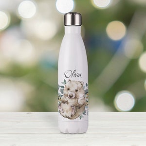 Personalised Drink Bottle - Baby Wombat, Insulated Drink Bottle