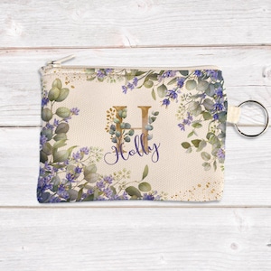 Porta-moedas Personalizado - Flores de Lavanda