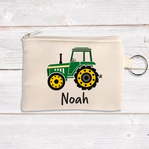 Personalised Coin Pouch, Custom Canvas Pouch