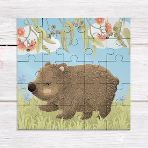 Jigsaw Puzzle - Kids Puzzle - 25-piece Wombat Puzzle