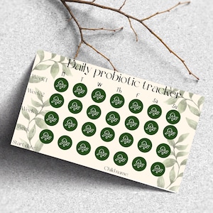 Gedrukte Daily Probiotic/Vitamine Tracker-STICKERS voor kleine kinderen en baby's. Medicatieherinnering, recepttracker