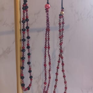 Three Red Phone Charms, Y2K Phone Accessory, Dainty Wrist Straps