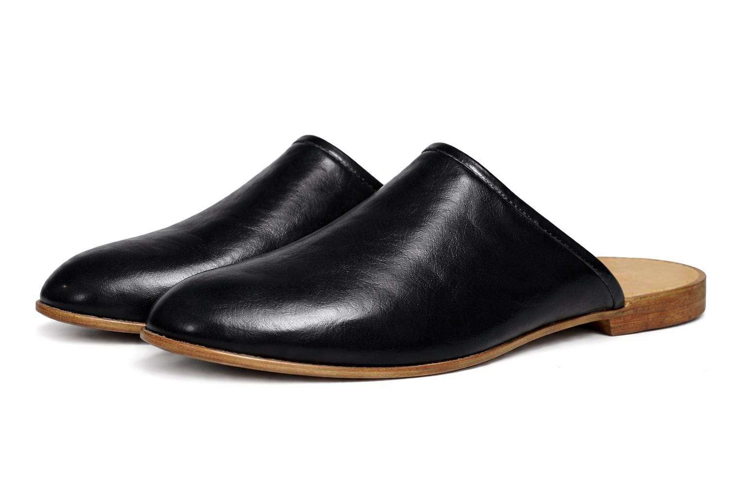 17th & 18th Century Handmade Reproduction Men's Black Moroccan